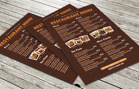 menu ristorante pizzeria