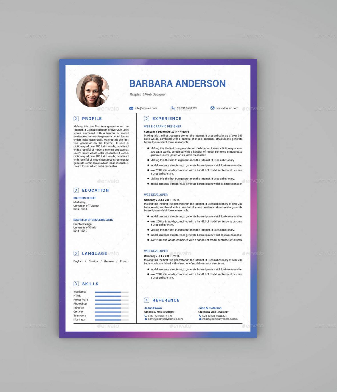 modello di curriculum