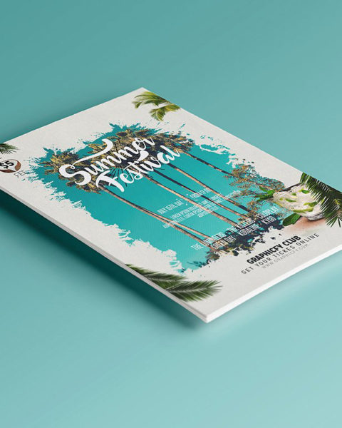 summer festival flyer