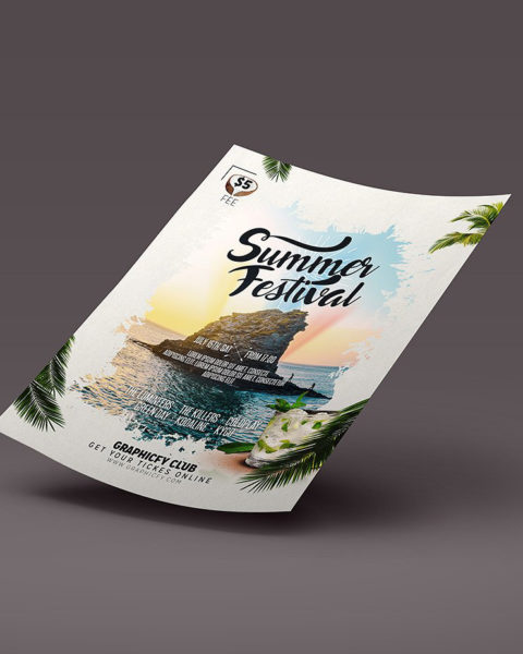 summer festival flyer