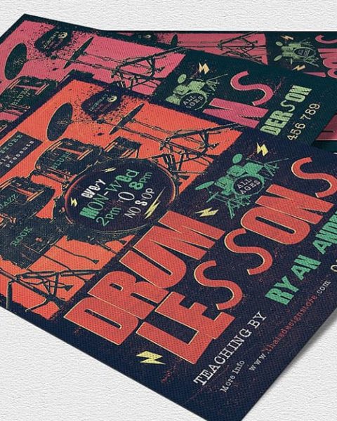 Volantino lezioni di batteria 1