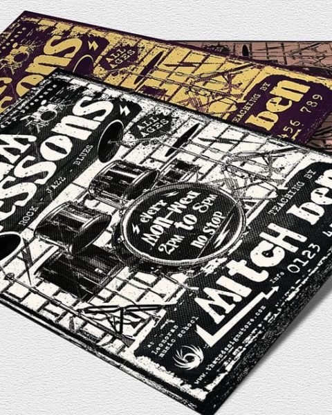 Volantino lezioni di batteria