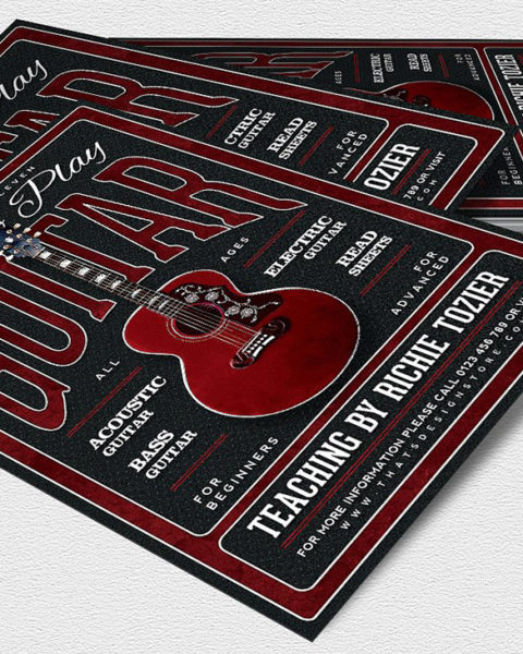 Volantino lezioni di chitarra