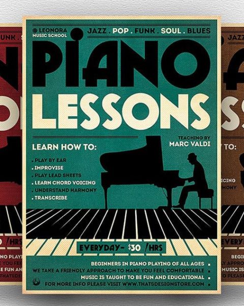 Volantino lezioni di pano forte