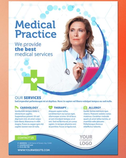 Volantino promozione settore medicale