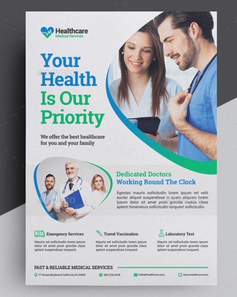 Volantino promozione settore medicale