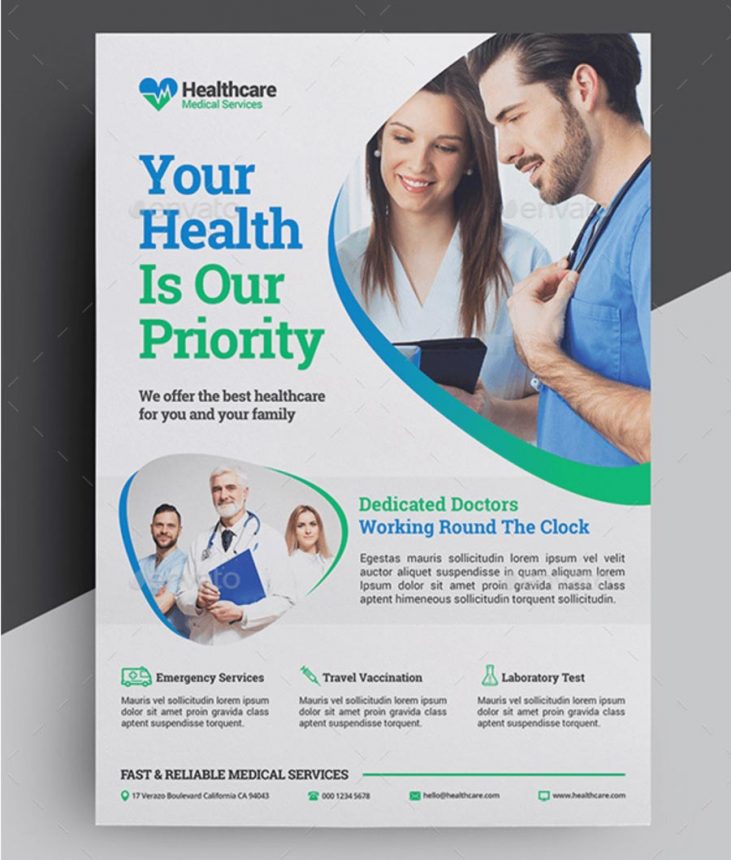 Volantino promozione settore medicale