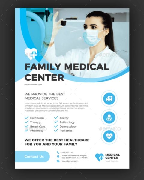 Volantino promozione settore medicale