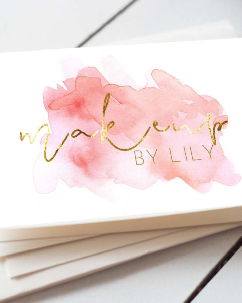 biglietto da visita elegante acquerello 3