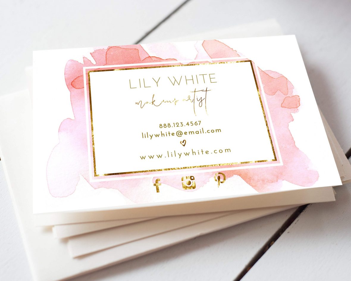 biglietto da visita elegante acquerello 3