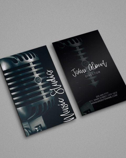 biglietto da visita musicista dj audio