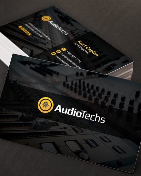 biglietto da visita musicista dj audio