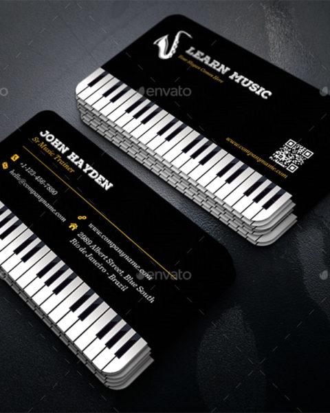 biglietto da visita musicista dj audio