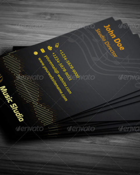 biglietto da visita musicista dj audio