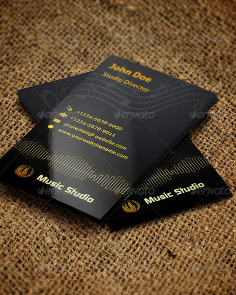 biglietto da visita musicista dj audio