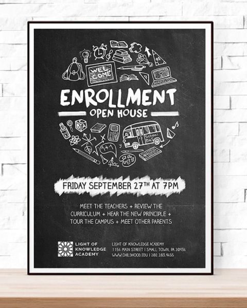 volantino dopo scuola e lezioni