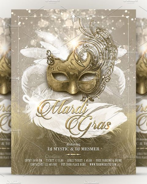 volantino festa di carnevale