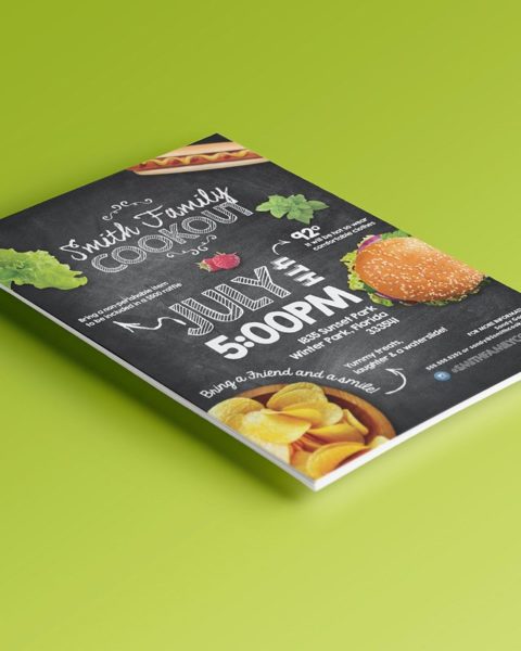 Volantino promozionale per aperitivi e happy hour