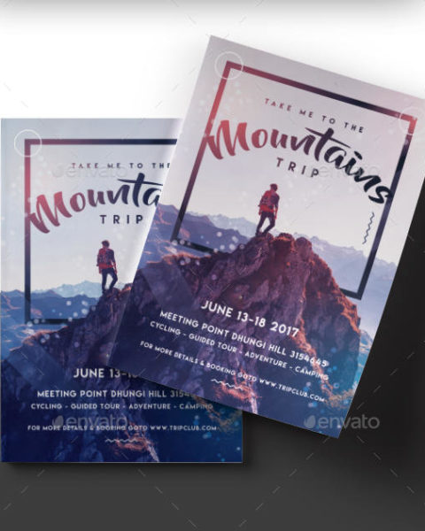 Volantino trekking in montagna 2