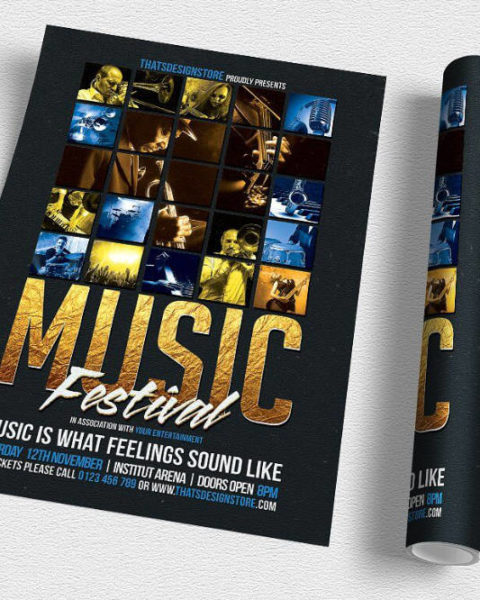 Volantino eventi e serate musicali