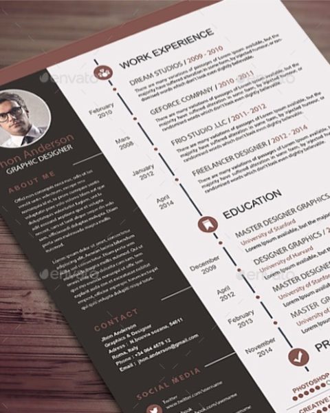 Modello curriculum
