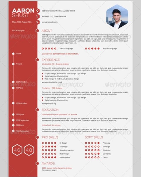 Modello curriculum