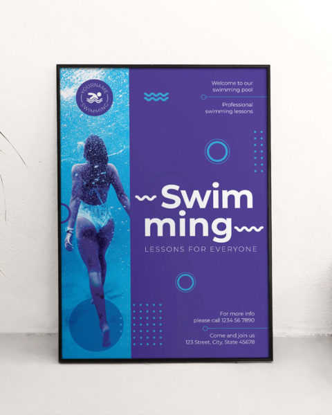 Volantino lezioni di nuoto